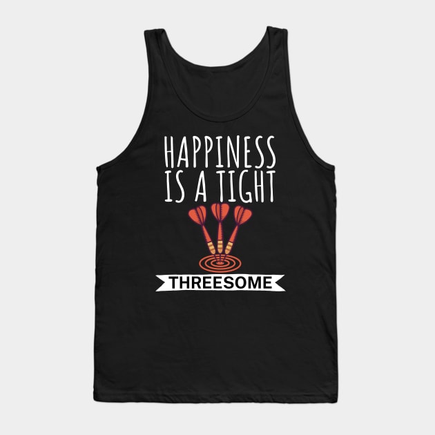 Happiness is a tight Threesome Tank Top by maxcode